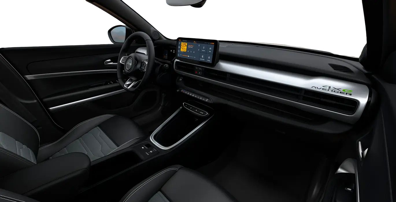 JEEP AVENGER EHYBRID 4xE INTERIOR FRONTAL