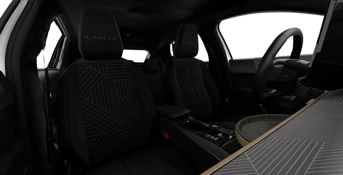 LANCIA YPSILON LX HYBRID INTERIOR TRASERA