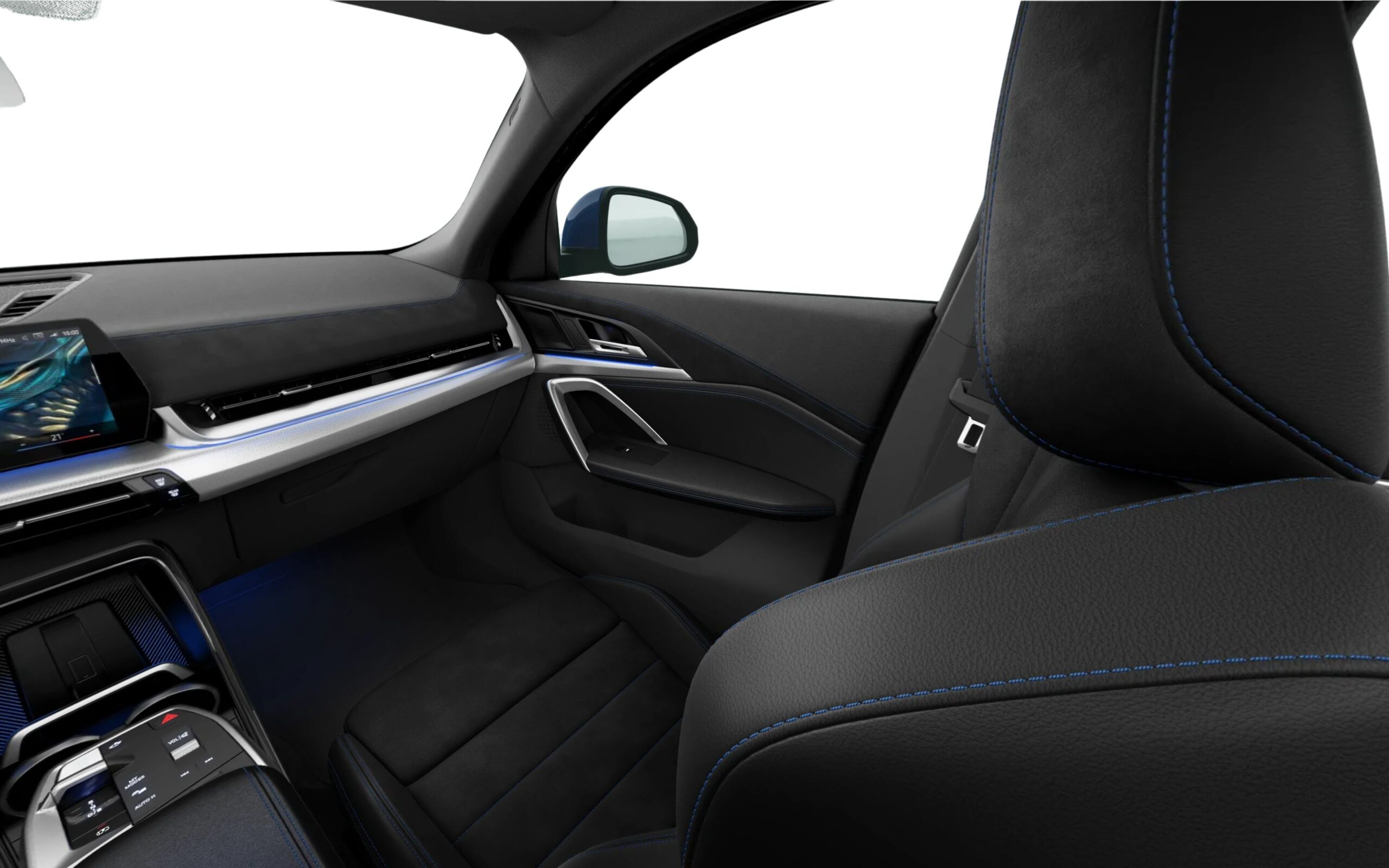 BMW iX2 M PORTIMAO BLUE eDrive20 INTERIOR LATERAL