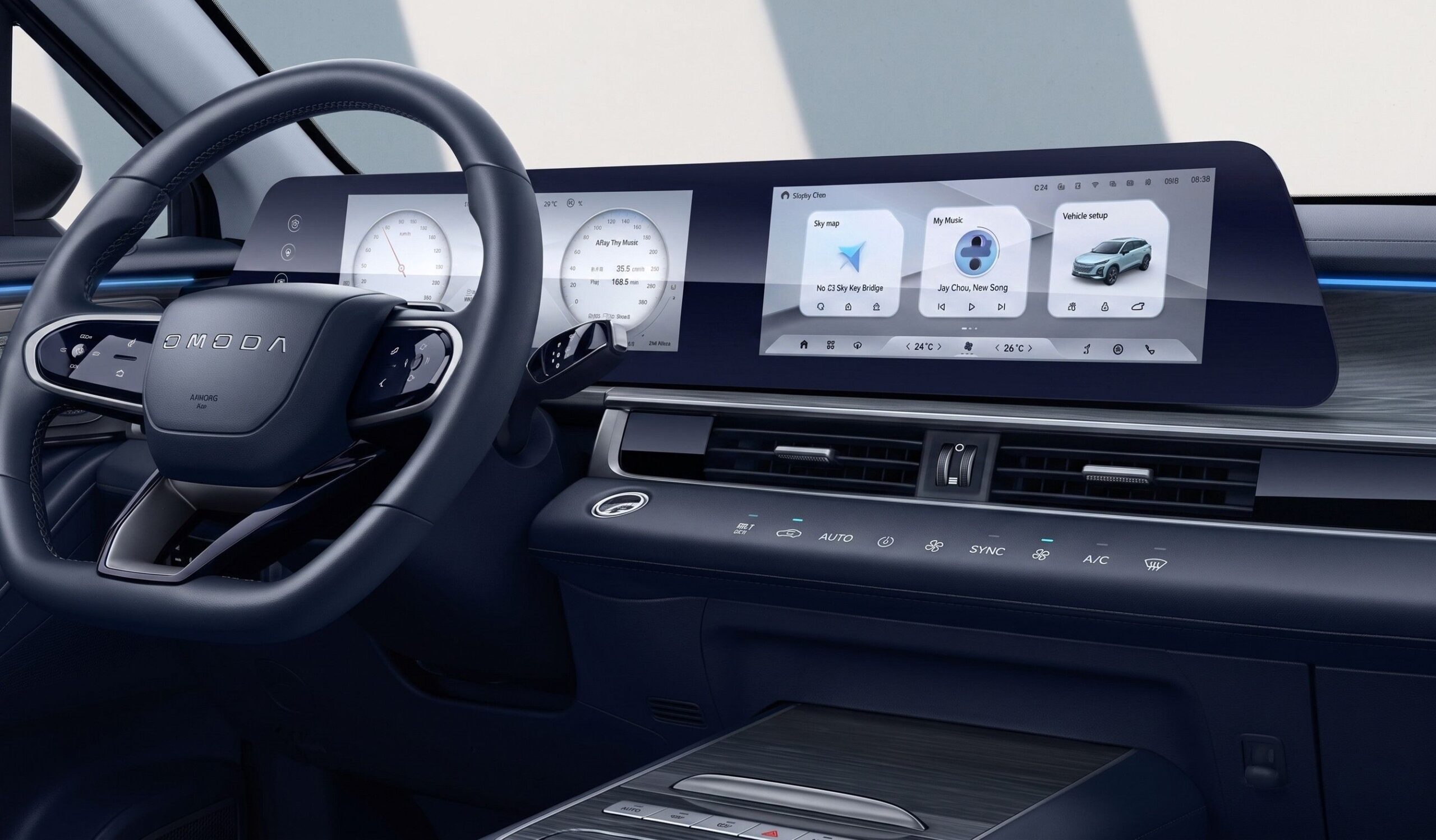 OMODA 5 1.5T HEV BUSINESS INTERIOR PANTALLA