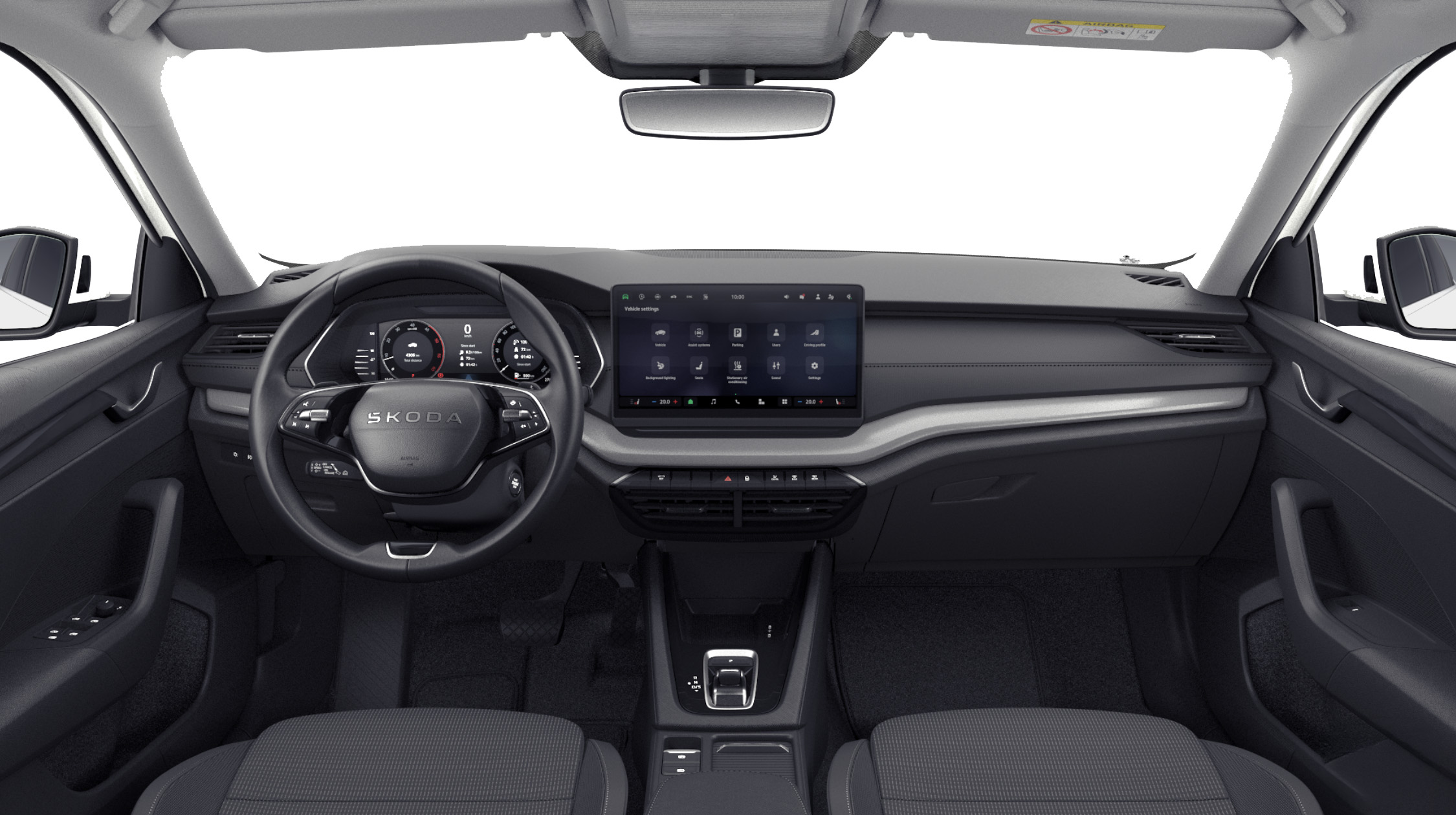 SKODA OCTAVIA COMBI SELECTION 2.0 TDI DSG INTERIOR VOLANTE